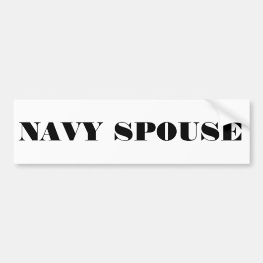 Bumpersticker Navy (Voorkant)