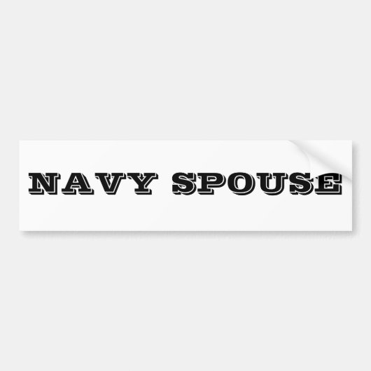Bumpersticker Navy (Voorkant)