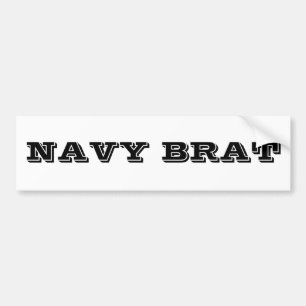 Bumpersticker Navy Brat