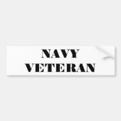 Bumpersticker Navy Veteran (Voorkant)