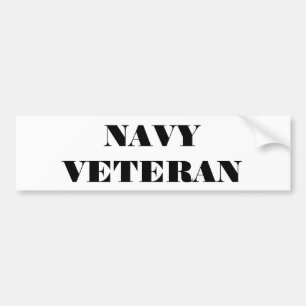 Bumpersticker Navy Veteran