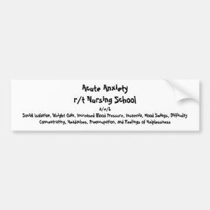 Bumpersticker Neursing Diagnosis