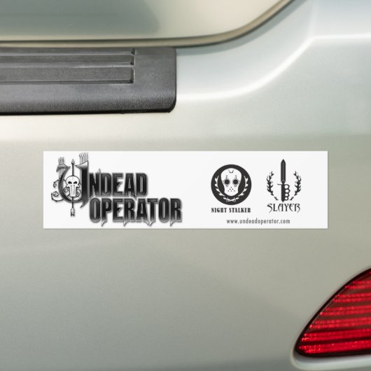 Bumpersticker niet-dode operator (Op auto)