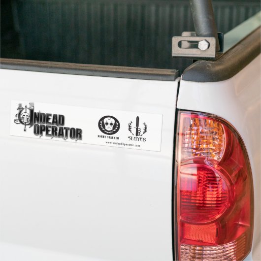 Bumpersticker niet-dode operator (Op Truck)