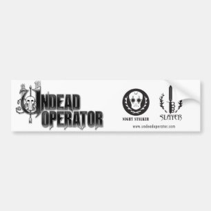 Bumpersticker niet-dode operator