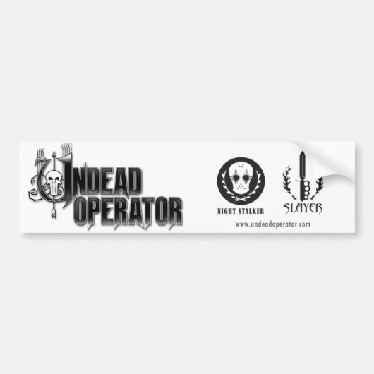 Bumpersticker niet-dode operator (Voorkant)