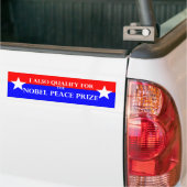 Bumpersticker Nobelprijs (Op Truck)