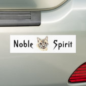 Bumpersticker: "Noble Spirit", tekst van stammen/g Bumpersticker (Op auto)