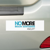 Bumpersticker #NOMOREBS (hersenoperaties) (Op auto)
