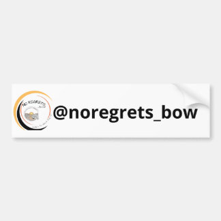 BUMPERSTICKER - @noregrets_bow