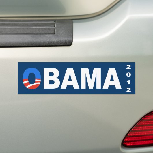 Bumpersticker Obama 2012 (Op auto)