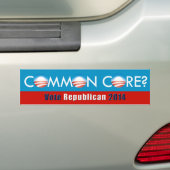 Bumpersticker Obama (Common Core?/Stemrepublikein) (Op auto)