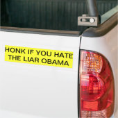 Bumpersticker obama haat en daar trots op! (Op Truck)