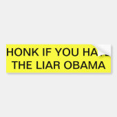 Bumpersticker obama haat en daar trots op! (Voorkant)
