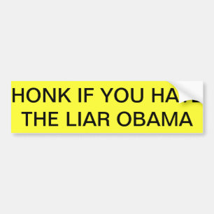 Bumpersticker obama haat en daar trots op!