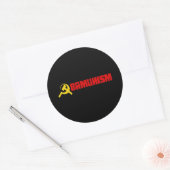 Bumpersticker - Obamunisme rood Ronde Sticker (Envelop)