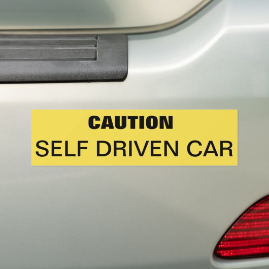 Bumpersticker om auto te waarschuwen (Op auto)