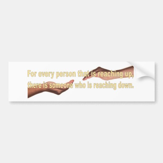 Bumpersticker omhoog bereiken (Voorkant)