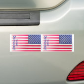 Bumpersticker - Ondersteuning democratie verticaal (Op auto)