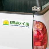Bumpersticker: Onderzoek = Cure Bumpersticker (Op Truck)
