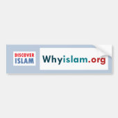 Bumpersticker Ontdek de islam (10) (Voorkant)