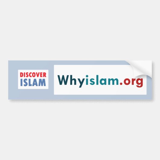 Bumpersticker Ontdek de islam (10) (Voorkant)