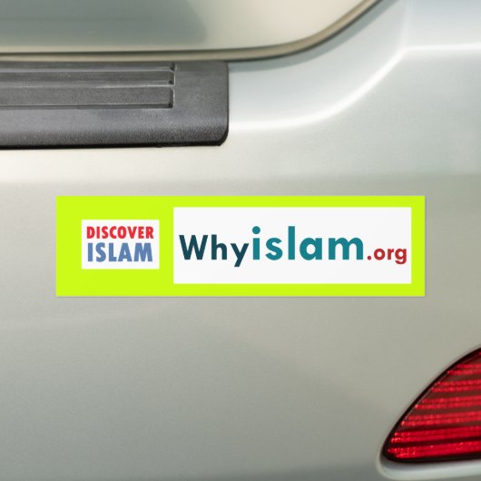 Bumpersticker Ontdek de islam (13) (Op auto)