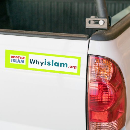 Bumpersticker Ontdek de islam (13) (Op Truck)