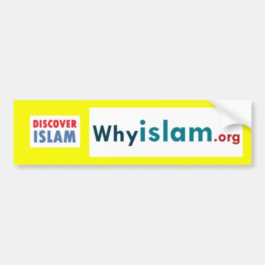 Bumpersticker Ontdek de islam (15) (Voorkant)