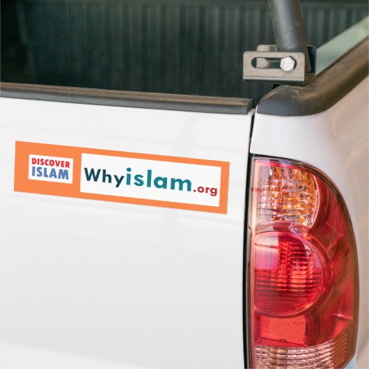 Bumpersticker Ontdek de islam (17) (Op Truck)