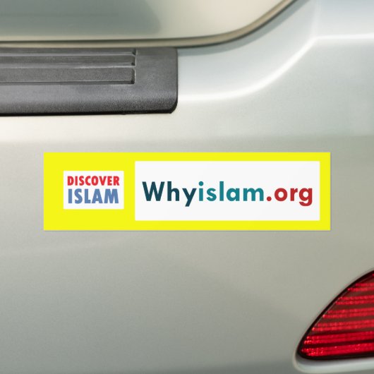 Bumpersticker Ontdek de islam (4) (Op auto)