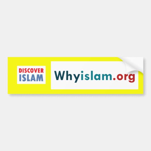 Bumpersticker Ontdek de islam (4) (Voorkant)