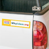 Bumpersticker Ontdek de islam (7) (Op Truck)