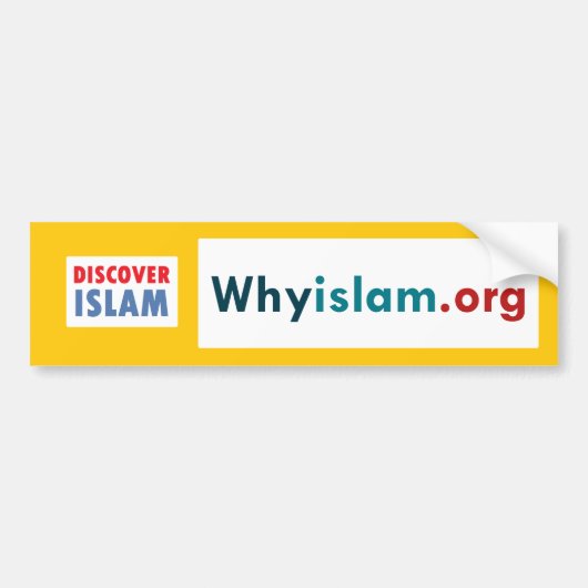 Bumpersticker Ontdek de islam (7) (Voorkant)