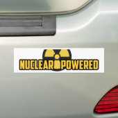 Bumpersticker op basis van kernenergie (Op auto)