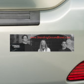 Bumpersticker op de vaste grond (Op auto)