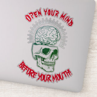 Bumpersticker Open je geest Sticker
