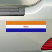 Bumpersticker Oranje Blanje Blou (Op auto)