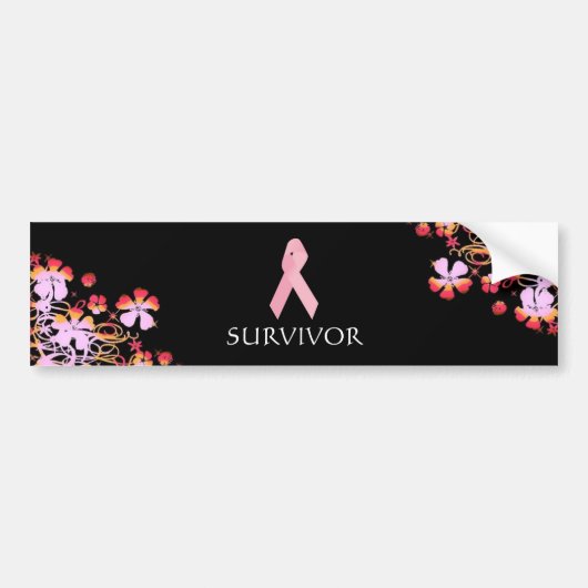 Bumpersticker OVERVIVOR BLK (Voorkant)