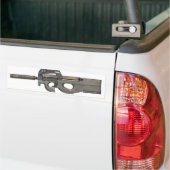 Bumpersticker - P90 met geluiddemper (Op Truck)