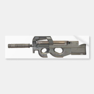 Bumpersticker - P90 met geluiddemper