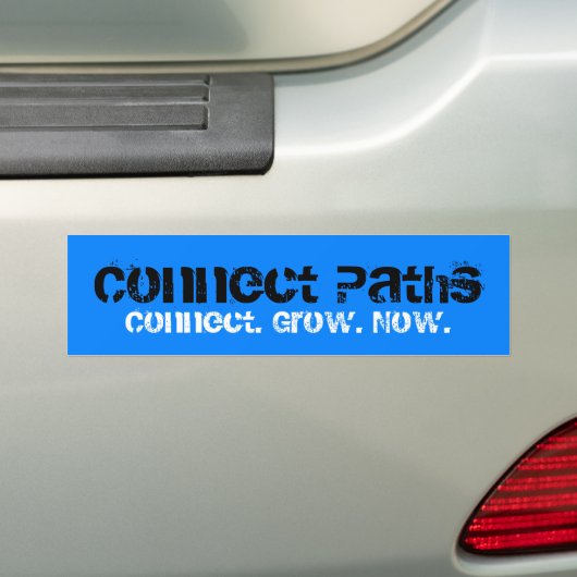 Bumpersticker Paden aansluiten (Op auto)