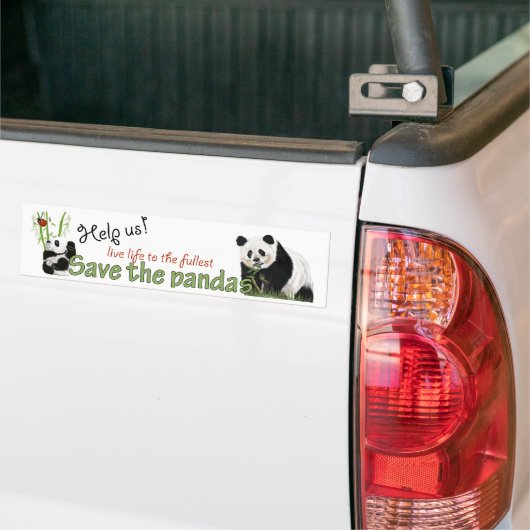 bumpersticker pandas (Op Truck)