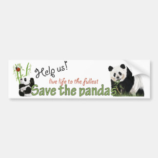 bumpersticker pandas