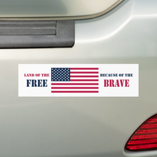 Bumpersticker (patriottisch) (Op auto)