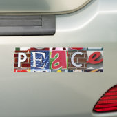 Bumpersticker "PEACE Signs" (Op auto)