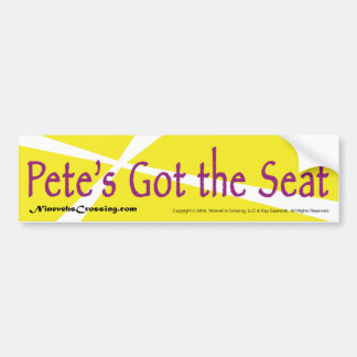 Bumpersticker: Pete heeft de stoel Bumpersticker