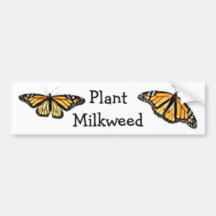 Bumpersticker - Plant Milkweed