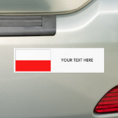 Bumpersticker Polen FLAG (Op auto)