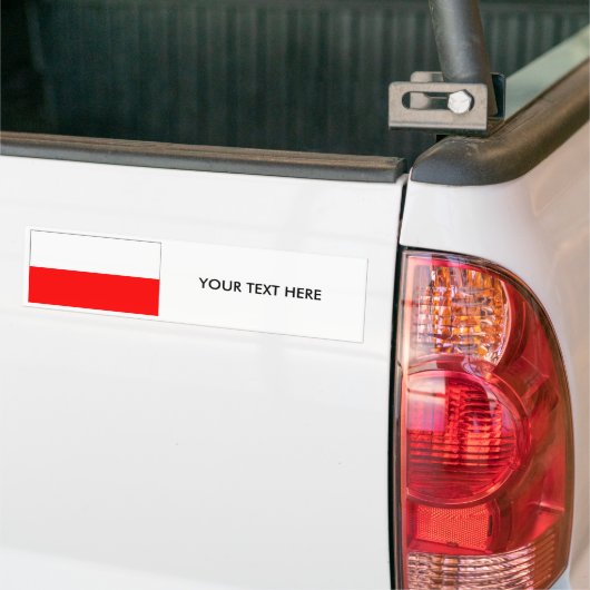 Bumpersticker Polen FLAG (Op Truck)